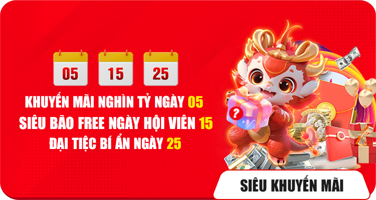 Khuyến mãi nghìn tỷ ngày 5, 15, 25